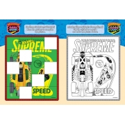 Hot Wheels COLORING PUZZLE STICKERS - RACE TEAM